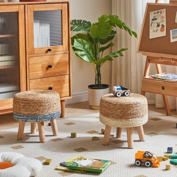 jute seagrass stool