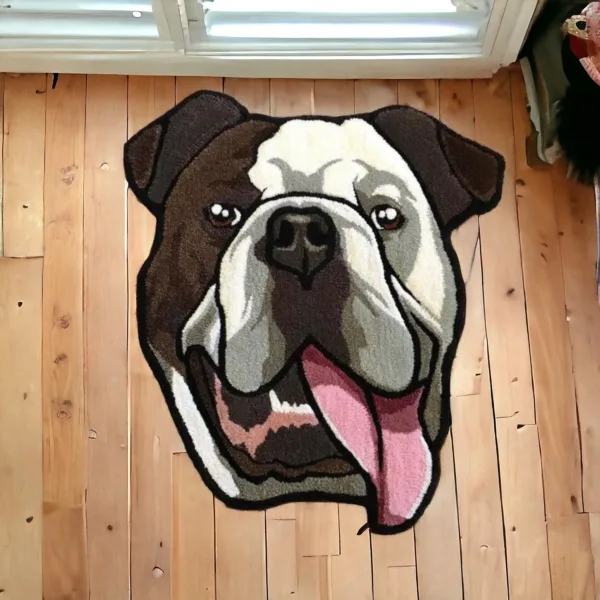 custom dog rug | pitbull rug