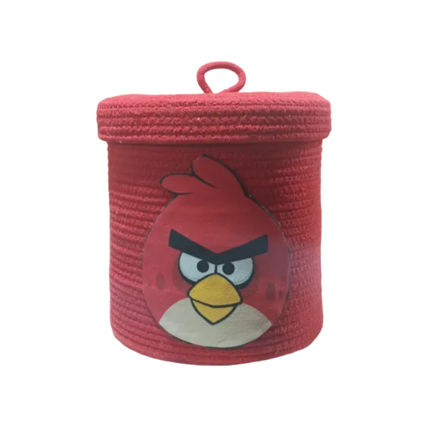 angry bird face cute storage baskets