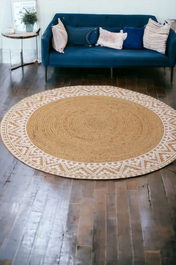 Farmhouse Jute Rugs in living room