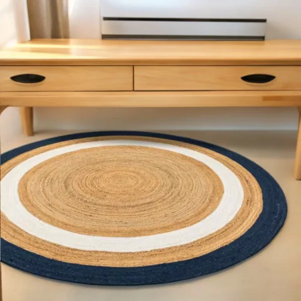 natural rug blue for home decor