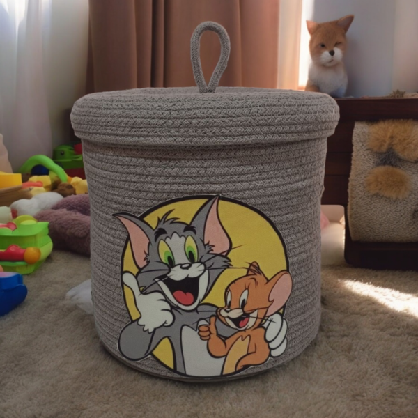 Tom & Jerry Storage Basket in kids room