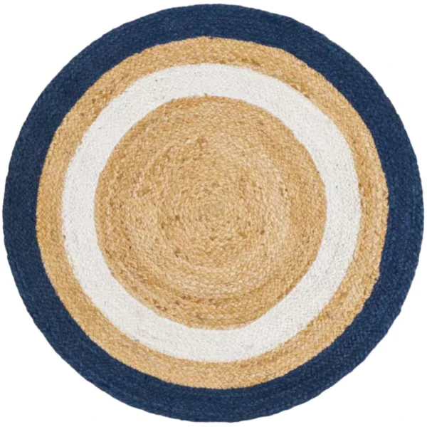 eco friendly natural rug blue