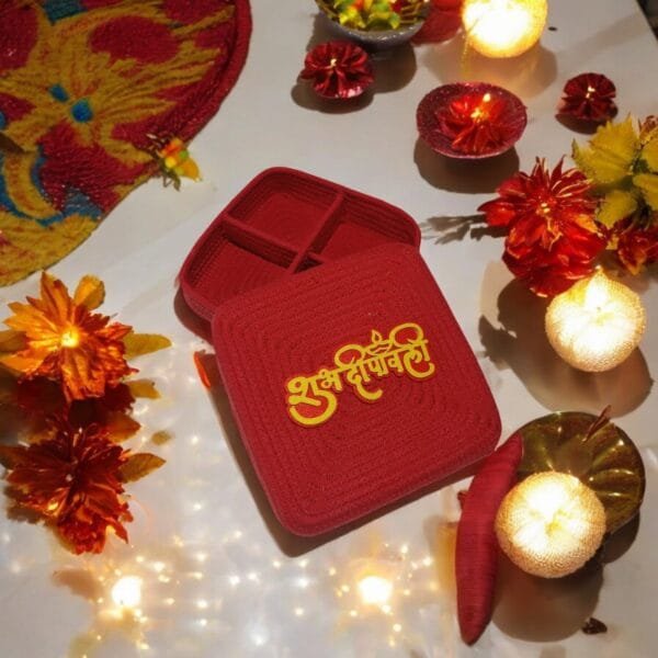 Eco-Friendly Diwali Gift Hampers: The Perfect Sandvik Red Cotton Rope Baskets