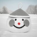 Santa Storage Basket with Lid 8x8" - Image 4