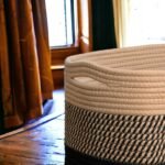 Storage Basket for Organizing Woven Rope Basket for Book, Towels, Toy Storage Organizer Cube Storage Bins for Shelves, Closet, Nursery, Decorative Medium Baskets, Black - Image 5