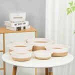 5 Pieces Storage Basket Sets Cotton Rope Woven Baskets for Organizing Small Round Basket Baby Nursery Bins | Fruit Baskets - Image 6