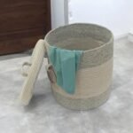 Organize in Style: XXL Laundry Storage Basket with Lid - Image 3