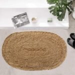 Farmhouse Jute Braid Oval Rug | Perfect as Doormat | Great for Porch, Kitchen, Meditation Mat, Study, dorms | 2x3 ft Artisanal Handcrafted Mat - Image 3