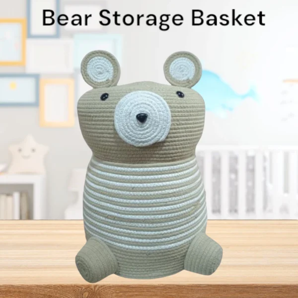 Cute Bear Storage Baskets | Kids Storage Baskets | Home Decor