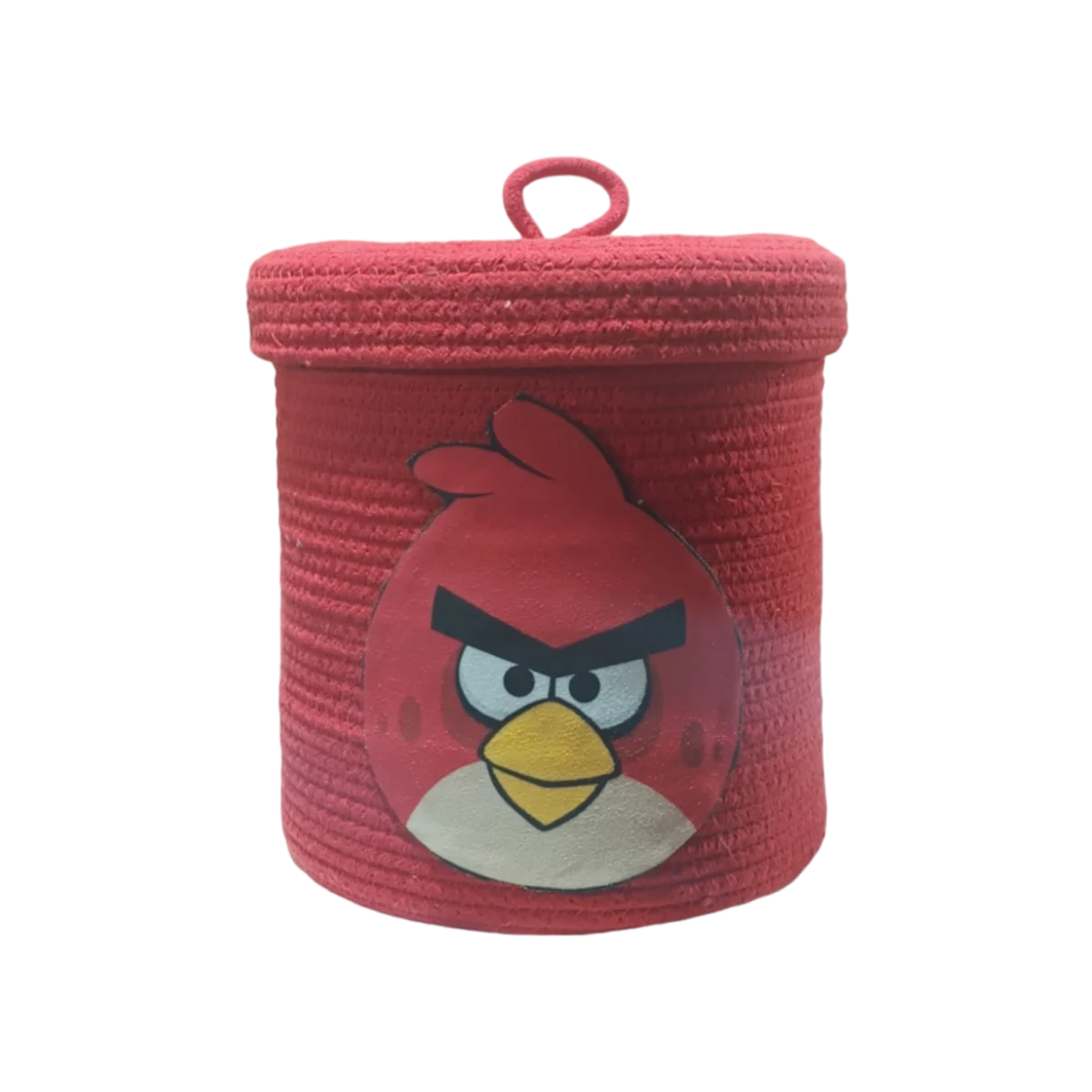 Cute Angry Bird Storage basket with lid 10x10 " - Image 4