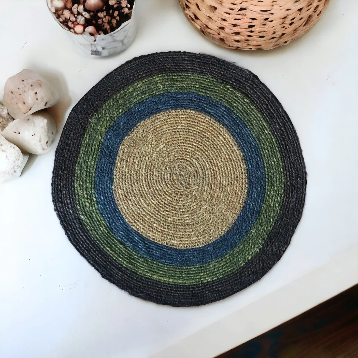 Seagrass Eco-Friendly Multicolour Placemats For Home Decor 40cm - Image 1