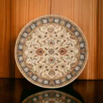 Luxury Floral Round Rug For Living Room | Round Rugs | Handmade Round Rugs | Premium Rugs - Image 3