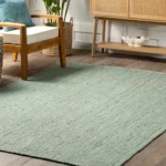 Jute Area Rug For Living Room| Green colour Rug | Eco Friendly Farmhouse Floor Rugs - Image 3