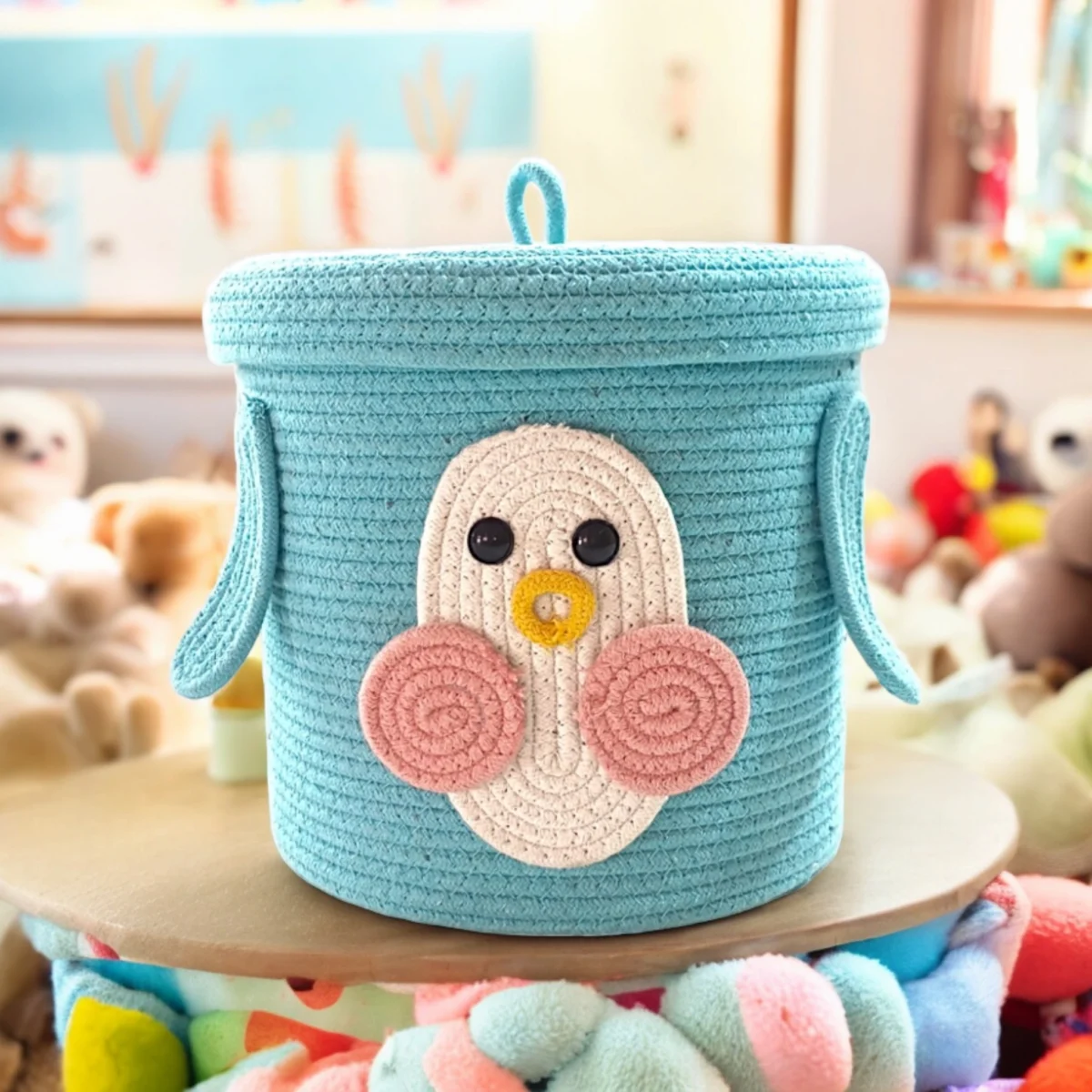 Penguin Storage Basket for Kid's | Study Table Storage | Return Gift Baskets - Image 3