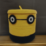 Kids Toys Storage Basket Yellow Rand Eye 10x10" - Image 3