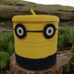 Kids Toys Storage Basket Yellow Rand Eye 10x10" - Image 4