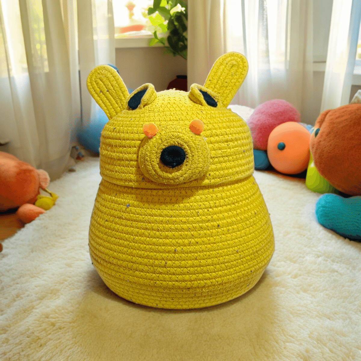 Animal Storage Basket for Kids Storage Decor - Image 1