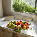 Fruits And Vegetable Basket | Kitchen Storage Basket Set of 3 Pcs | Seagrass - Image 4