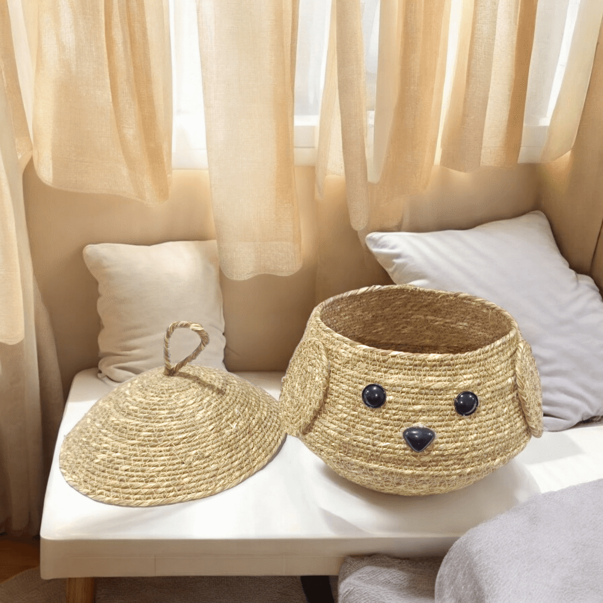 Multipurpose Storage Basket Seagrass Matka - Image 1