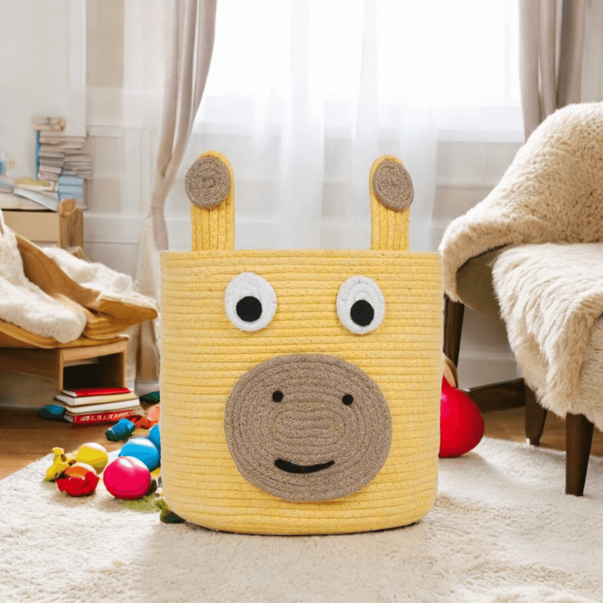 Multipurpose Basket for Kids Yellow - Image 1