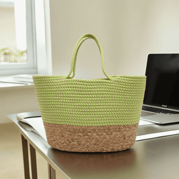 Jute Cotton Tote Bag For Office