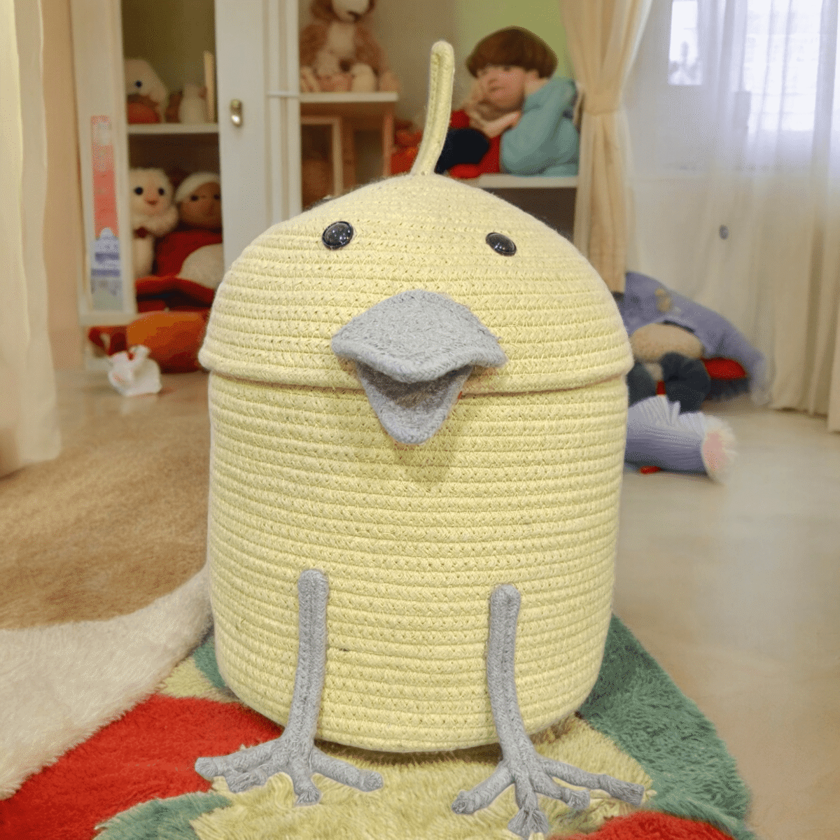 Cotton Storage Basket-Hen Storage For Kids Toys - Image 1