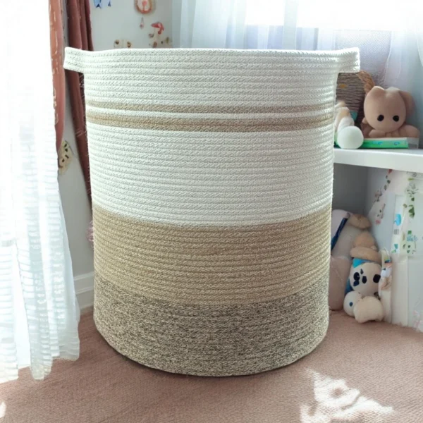 Premium Cotton Rope Laundry Bag from KT Rugs