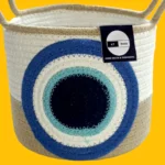 The Evil Eye Basket Round 8x8 inches - Image 2
