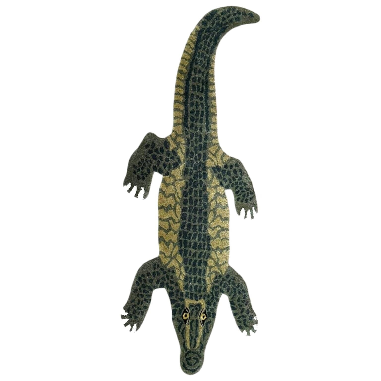 Elevate Your Space with the Alligator Handmade Wool Area Rug - Image 1