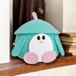 Cute Matka Storage Basket with Lid