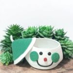 Multipurpose Matka Cartoon Basket-Snowman Santa - Image 2
