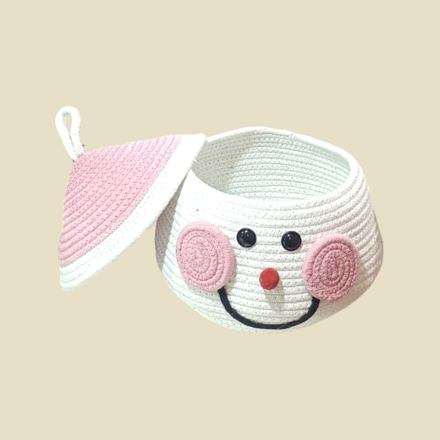 Multipurpose Matka Cartoon Basket-Snowman Santa - Image 4