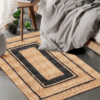 Handwoven Natural Jute Area Rug – 2x3 ft (60 cm x 90 cm)