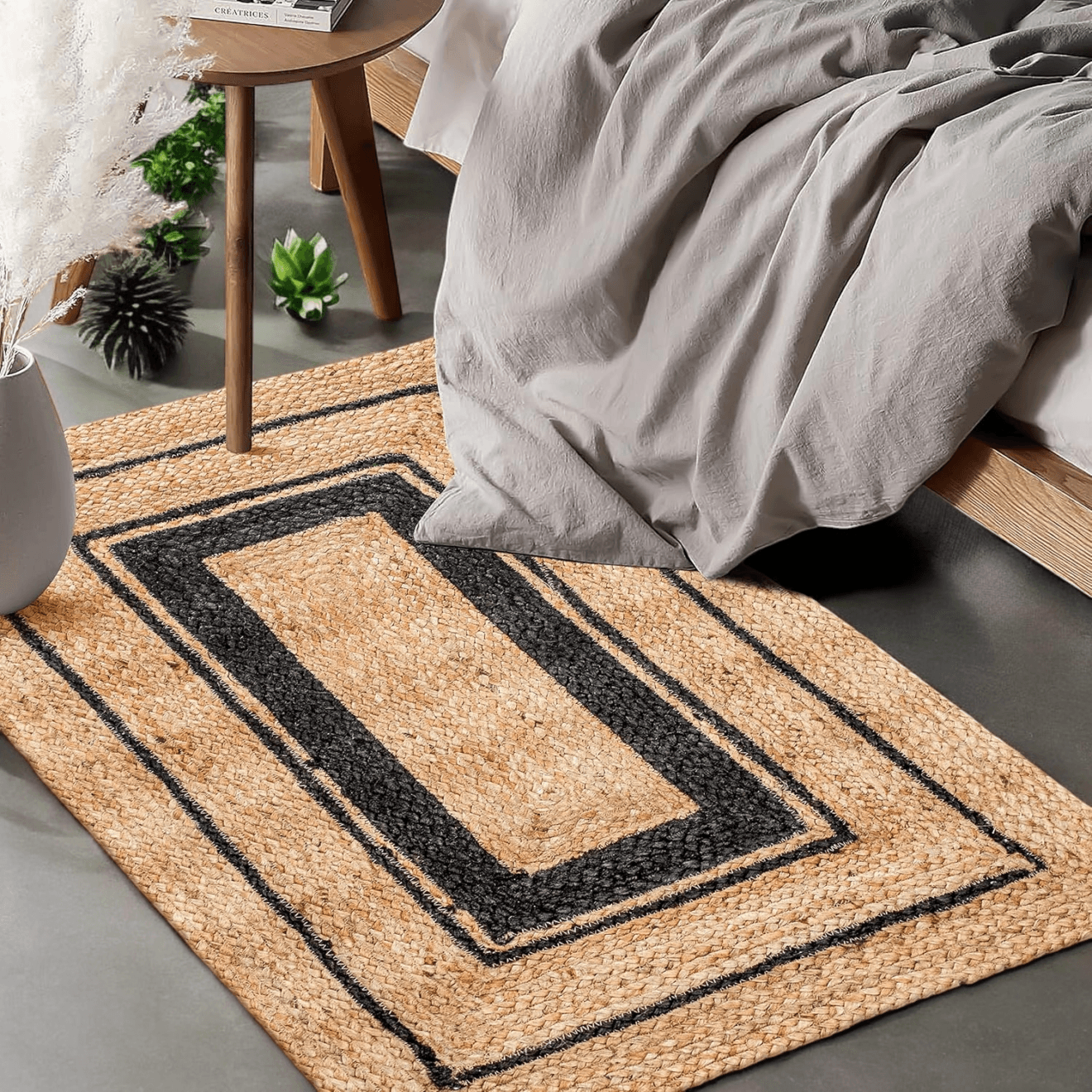 jute rug of size 4x6 ft