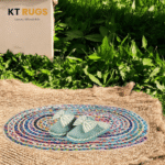 Reversible Farmhouse Chindi Rug 2'x3' Oval - Image 2