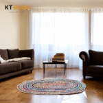 Reversible Farmhouse Chindi Rug 2'x3' Oval - Image 4