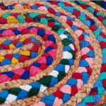 Reversible Farmhouse Chindi Rug 2'x3' Oval - Image 3