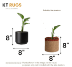 Jute Planter Basket - Woven Jute Rope Covers for Decorating Indoor/Outdoor Succulents, Small Plant Pots - Set of 2 - Image 5