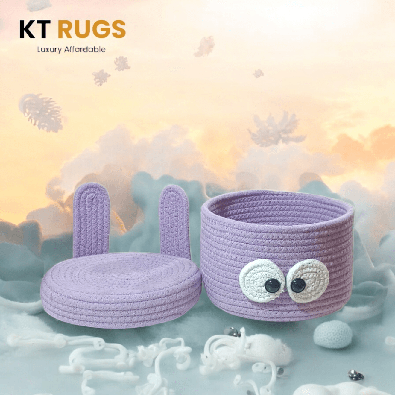 Cartoon Character Storage Basket – 20 cm x 15 cm | Playful & Practical Organizer - Image 1