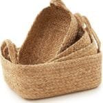 jute storage basket set