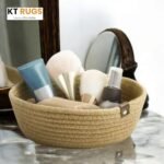 Cotton Rope Storage Bowls Set of 3, Round Woven Bowls, 10/9.4/8.7 inch Diameter, 3.5/3/2.8 inch Height, Natural Beige - Image 5