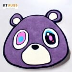 Purple Bear Kids Area Rug, Cartoon Design, Luxury Affordable Collection - Image 6