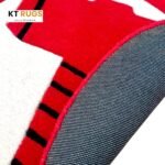 Modern Thor Rug, 80 cm, Red and White - Image 4