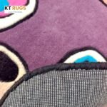 Purple Bear Kids Area Rug, Cartoon Design, Luxury Affordable Collection - Image 2