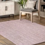 Jute Area Rug For Living Room| Pink colour Rug | Eco Friendly Farmhouse Floor Rugs